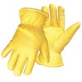 Boss 7185L Insulated Driver Gloves, Men's, L, Elastic Cuff, Yellow 95000L